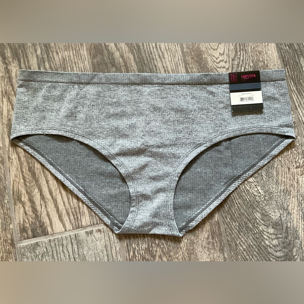 New Nobo, No Boundaries seamless hipster panties size XXXL Grey.